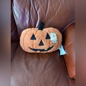 NWT Pumpkin Plush Pillow